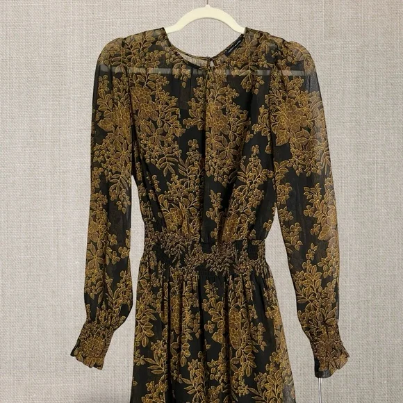 Tommy Hilfiger Black and Gold Dress - Picture 2 of 6